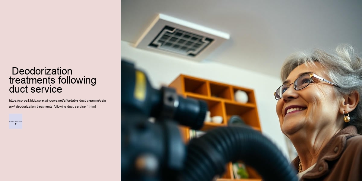  Deodorization treatments following duct service