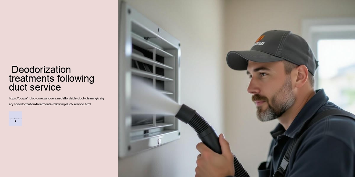  Deodorization treatments following duct service