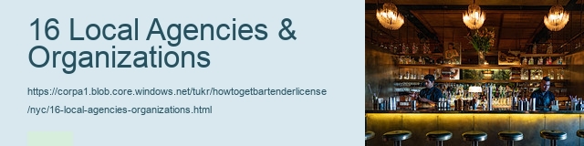 16 Local Agencies & Organizations