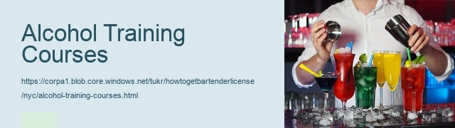 Alcohol Training Courses