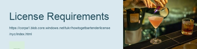 License Requirements