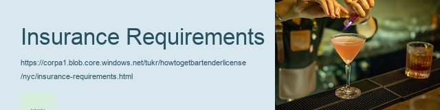 Insurance Requirements